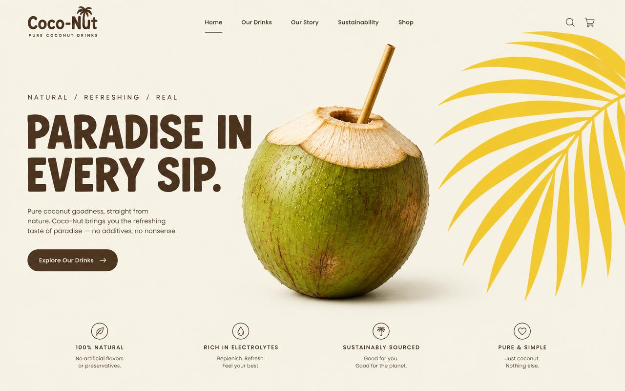 Coco-Nut website preview